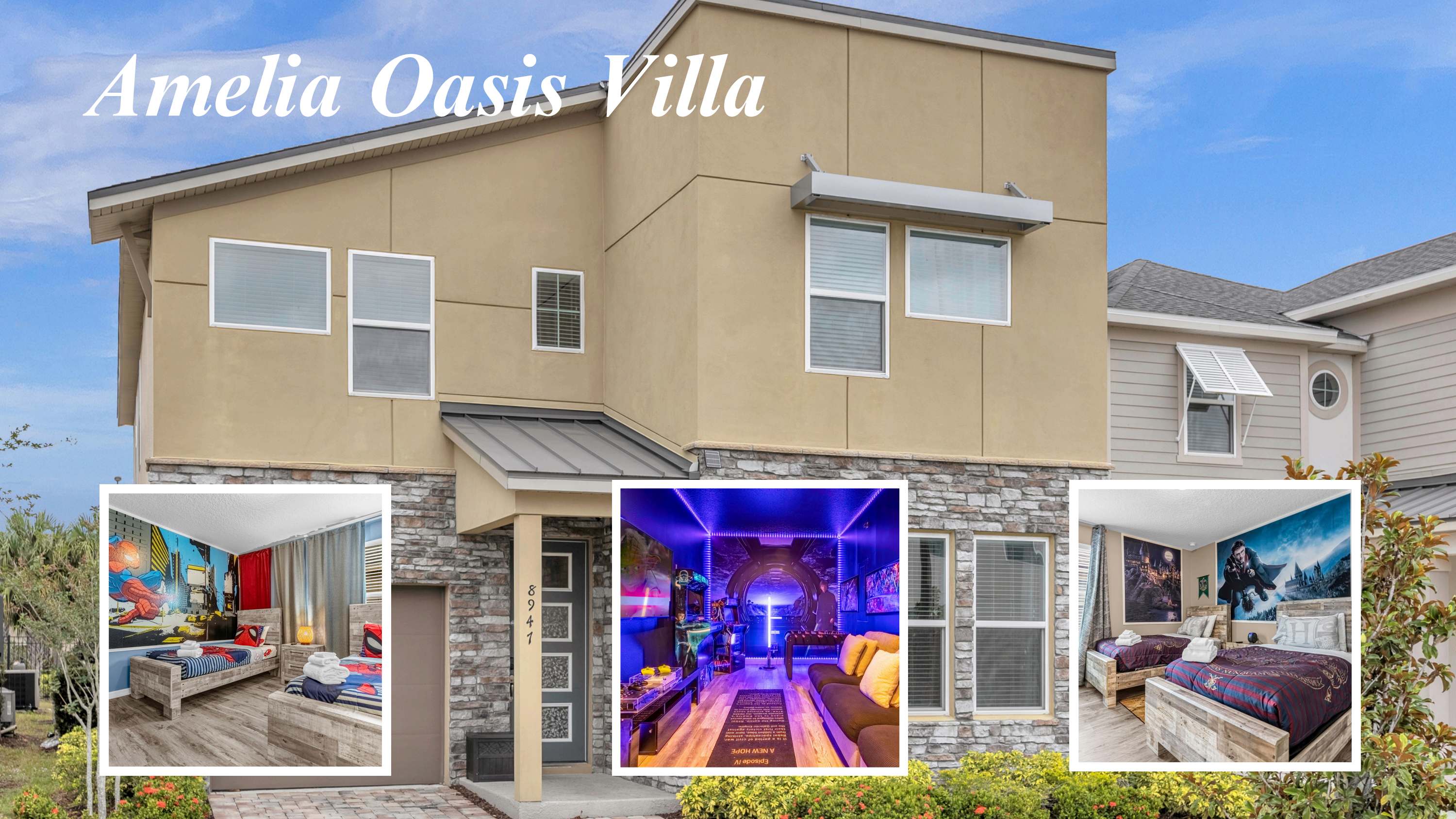 7BR Family Fun Estate | Arcade Room & Private Room